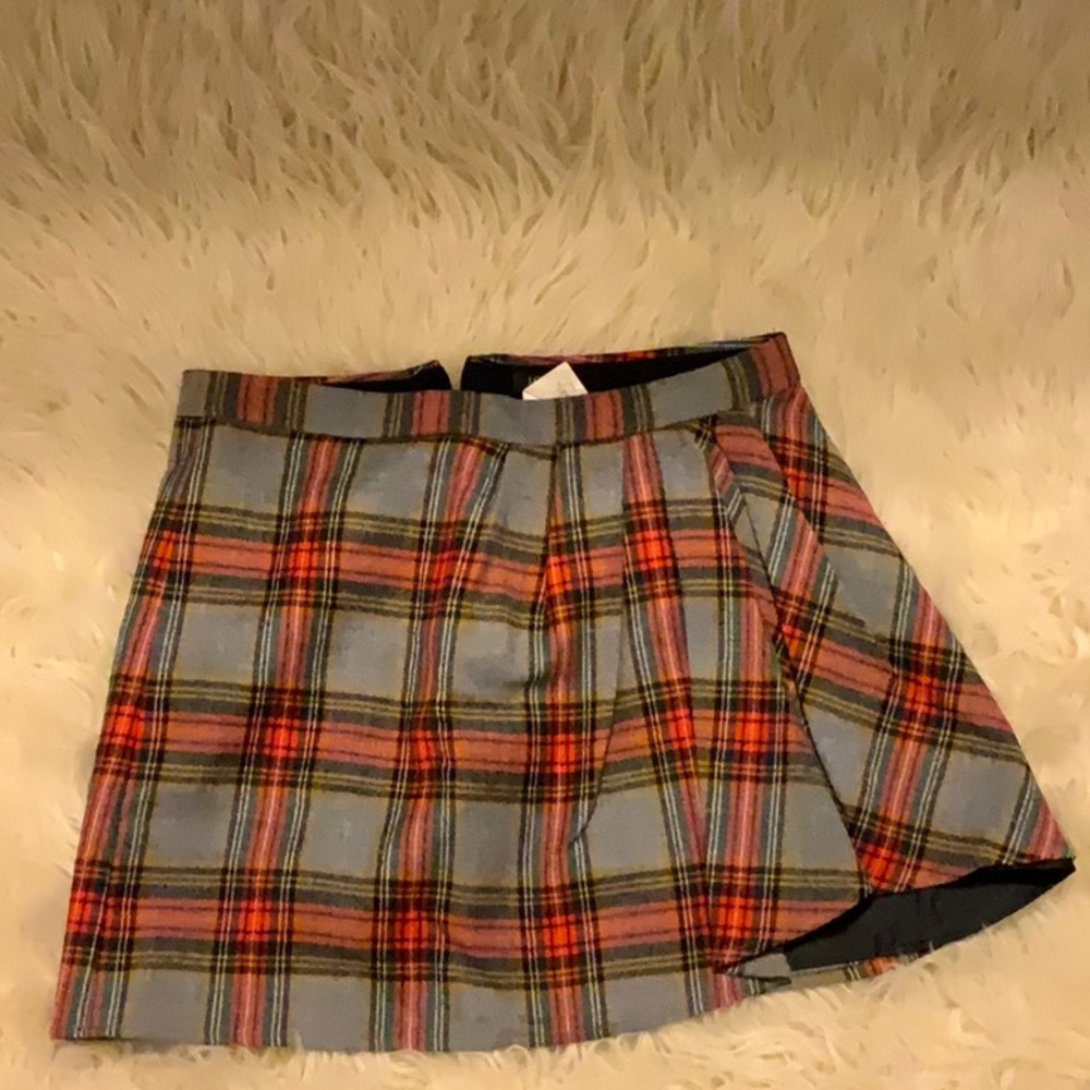 J Crew plaid wool mini Skirt